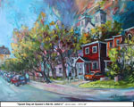 Quiet Day at Queen's Rd.-St. John's, Oil on Canvas